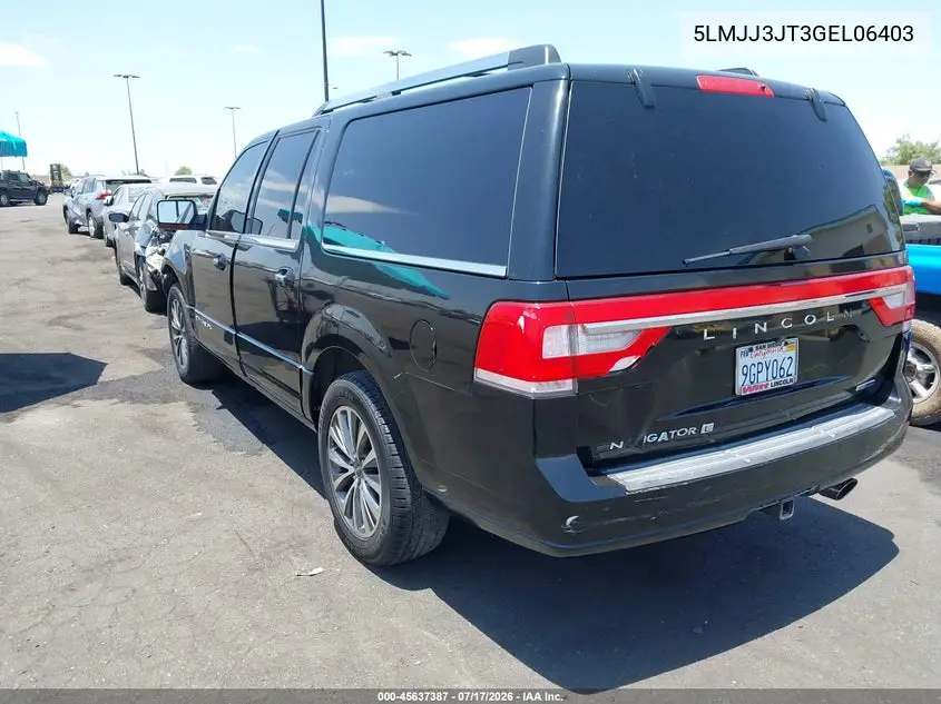 2016 Lincoln Navigator L Select VIN: 5LMJJ3JT3GEL06403 Lot: 45637387