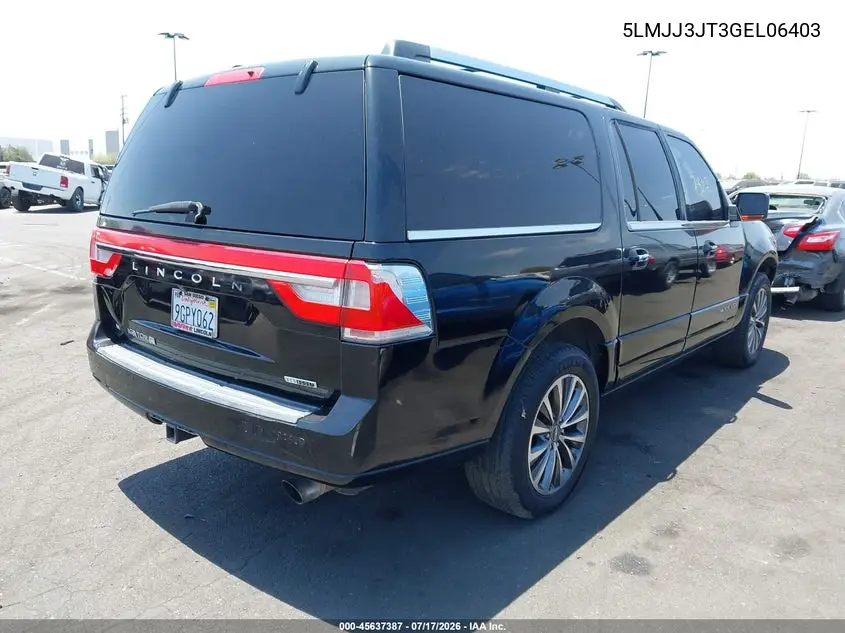 2016 Lincoln Navigator L Select VIN: 5LMJJ3JT3GEL06403 Lot: 45637387