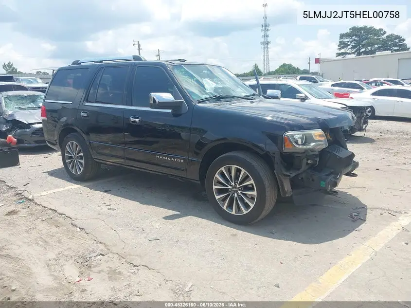2017 Lincoln Navigator Select VIN: 5LMJJ2JT5HEL00758 Lot: 45326160