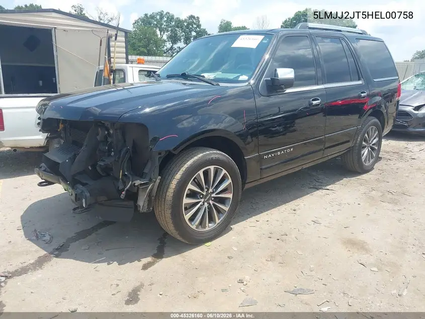 2017 Lincoln Navigator Select VIN: 5LMJJ2JT5HEL00758 Lot: 45326160
