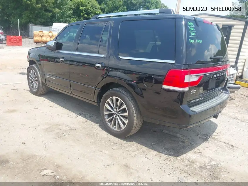 2017 Lincoln Navigator Select VIN: 5LMJJ2JT5HEL00758 Lot: 45326160