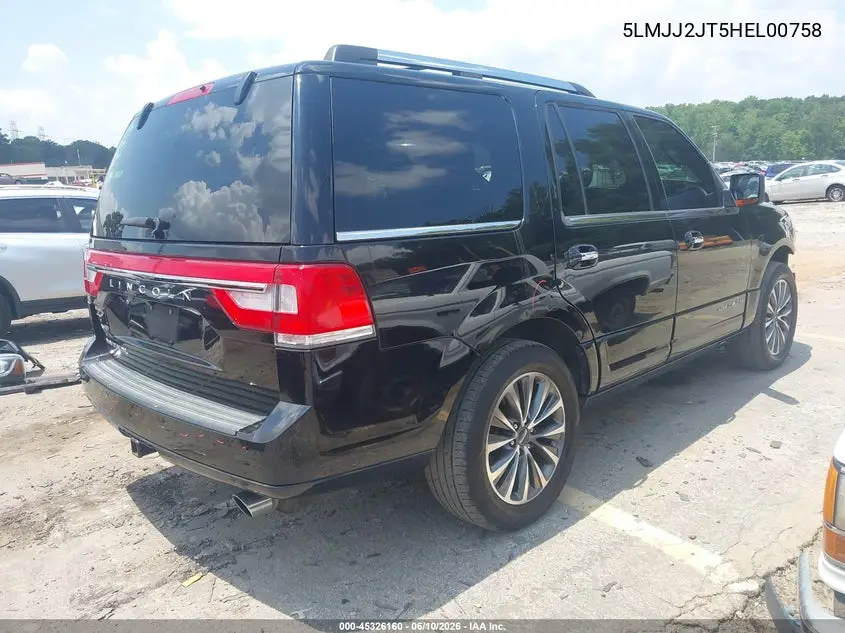 2017 Lincoln Navigator Select VIN: 5LMJJ2JT5HEL00758 Lot: 45326160