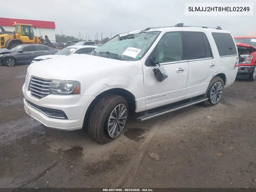 2017 Lincoln Navigator Select VIN: 5LMJJ2HT8HEL02249 Lot: 45373958