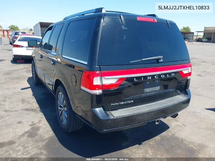2017 Lincoln Navigator Select VIN: 5LMJJ2JTXHEL10833 Lot: 45448811