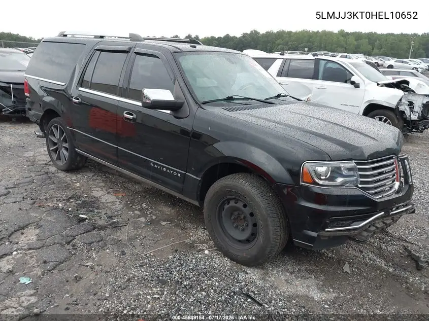 2017 Lincoln Navigator L Reserve VIN: 5LMJJ3KT0HEL10652 Lot: 45649154