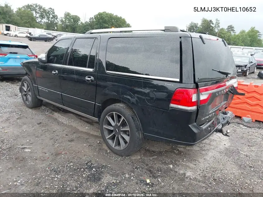 2017 Lincoln Navigator L Reserve VIN: 5LMJJ3KT0HEL10652 Lot: 45649154