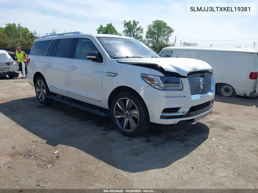 2019 Lincoln Navigator L Reserve VIN: 5LMJJ3LTXKEL19381 Lot: 45236429