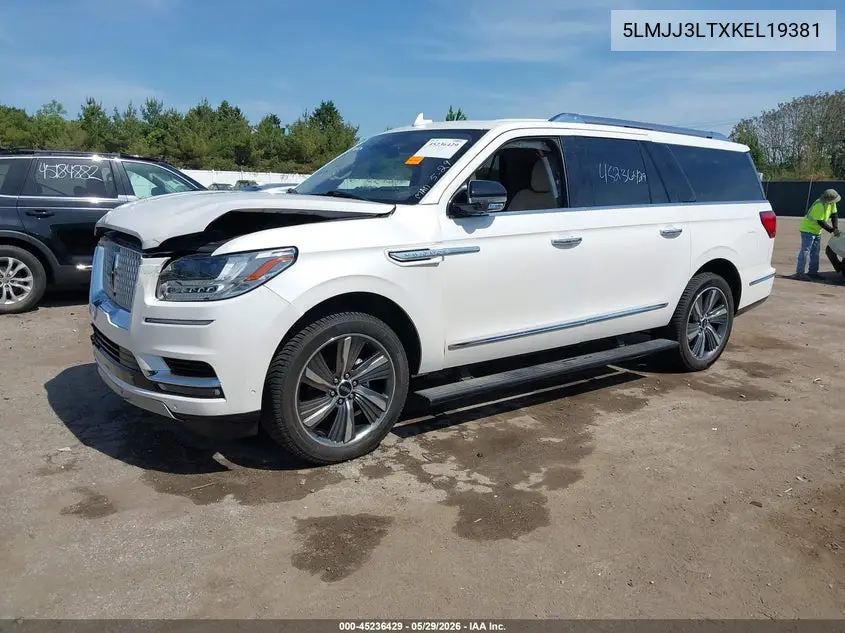 2019 Lincoln Navigator L Reserve VIN: 5LMJJ3LTXKEL19381 Lot: 45236429