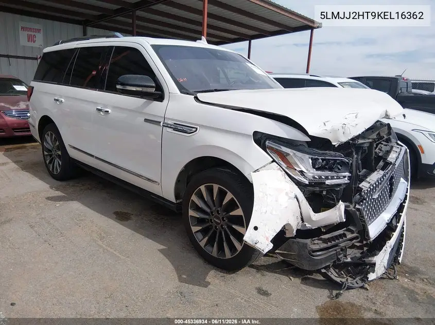 2019 Lincoln Navigator Select VIN: 5LMJJ2HT9KEL16362 Lot: 45336934