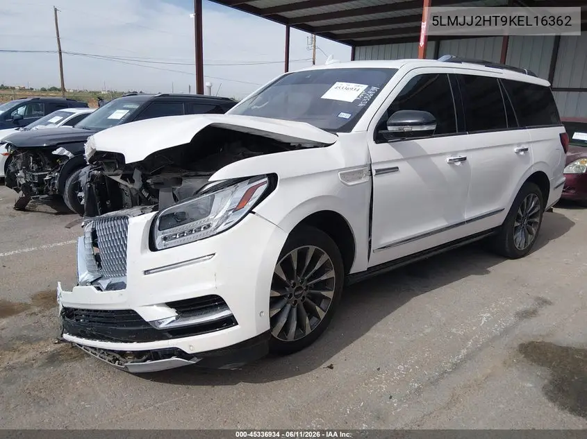 2019 Lincoln Navigator Select VIN: 5LMJJ2HT9KEL16362 Lot: 45336934