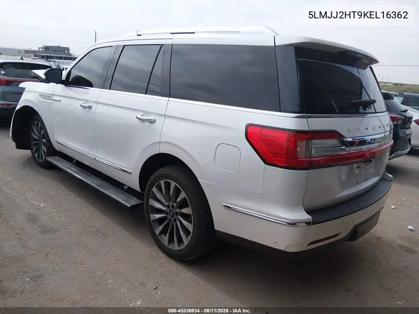 2019 Lincoln Navigator Select VIN: 5LMJJ2HT9KEL16362 Lot: 45336934