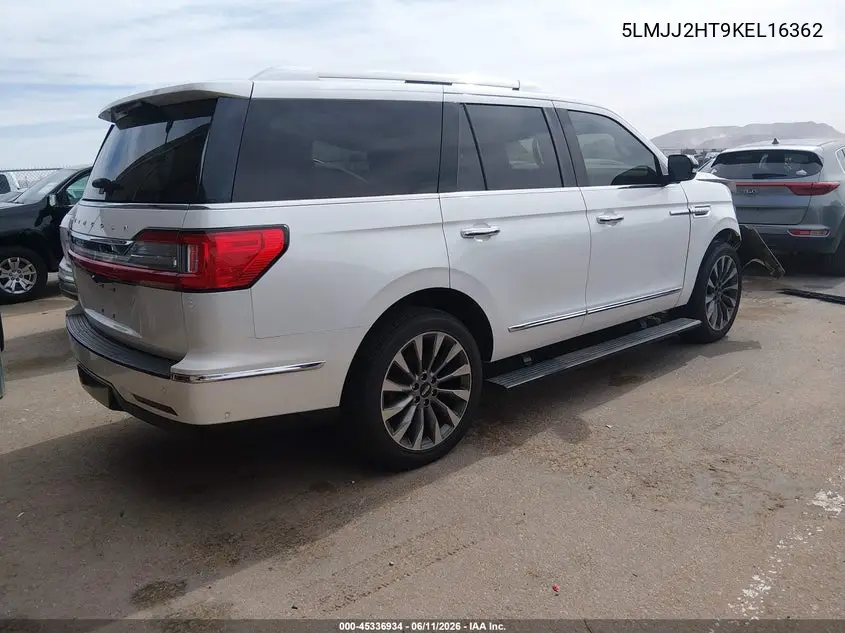 2019 Lincoln Navigator Select VIN: 5LMJJ2HT9KEL16362 Lot: 45336934