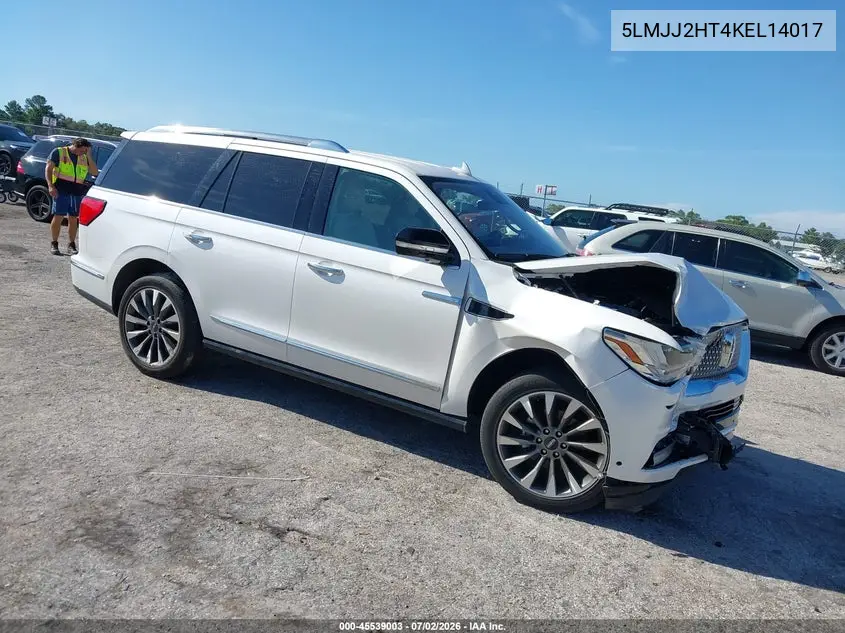 2019 Lincoln Navigator Select VIN: 5LMJJ2HT4KEL14017 Lot: 45539003