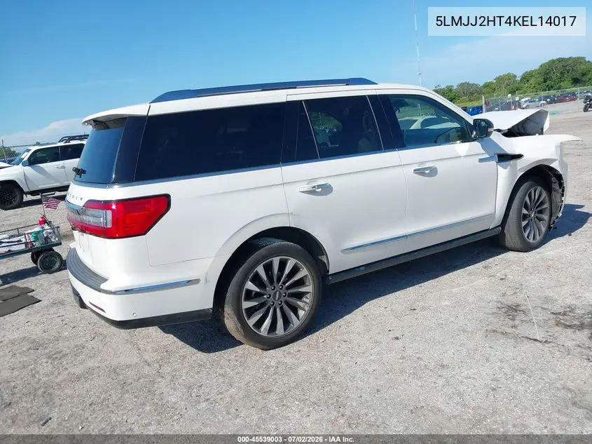 2019 Lincoln Navigator Select VIN: 5LMJJ2HT4KEL14017 Lot: 45539003