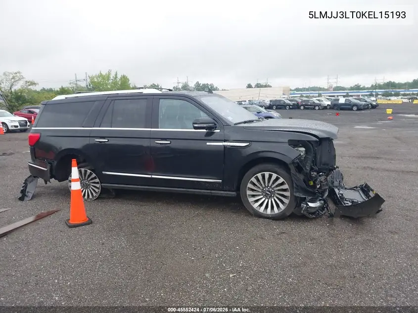 2019 Lincoln Navigator L Reserve VIN: 5LMJJ3LT0KEL15193 Lot: 45552424