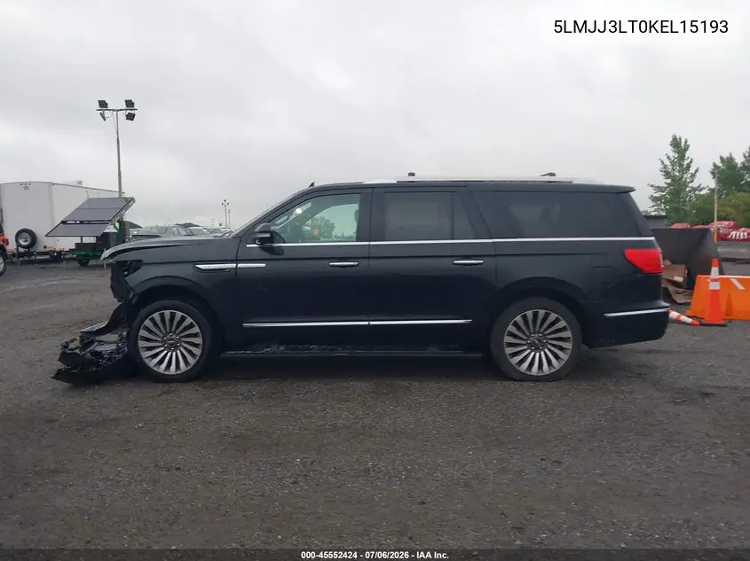 2019 Lincoln Navigator L Reserve VIN: 5LMJJ3LT0KEL15193 Lot: 45552424