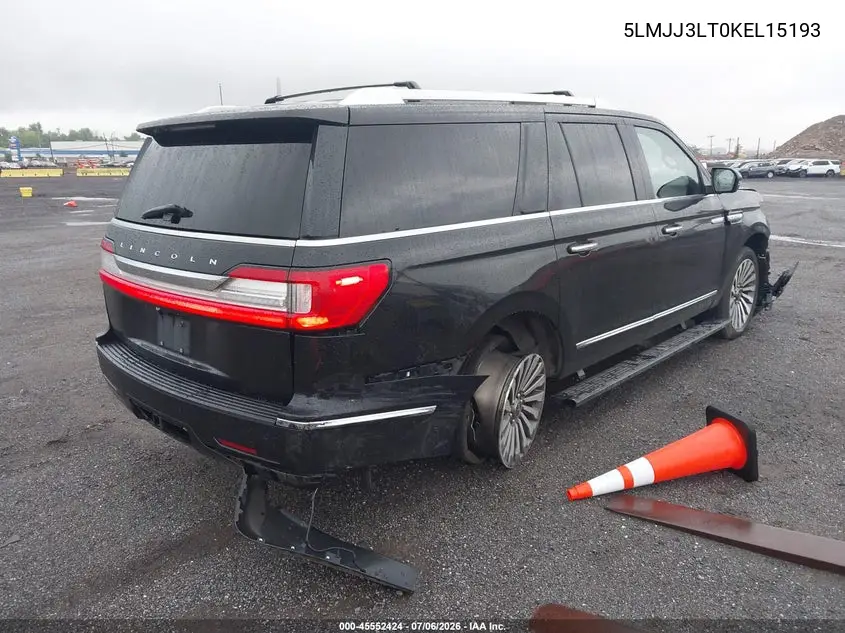 2019 Lincoln Navigator L Reserve VIN: 5LMJJ3LT0KEL15193 Lot: 45552424