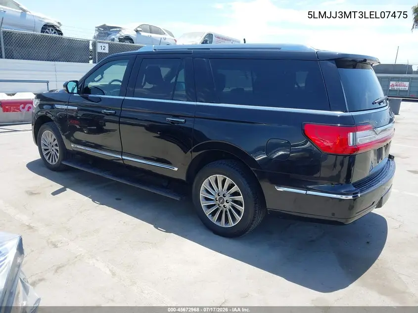 2020 Lincoln Navigator Standard L VIN: 5LMJJ3MT3LEL07475 Lot: 45672968