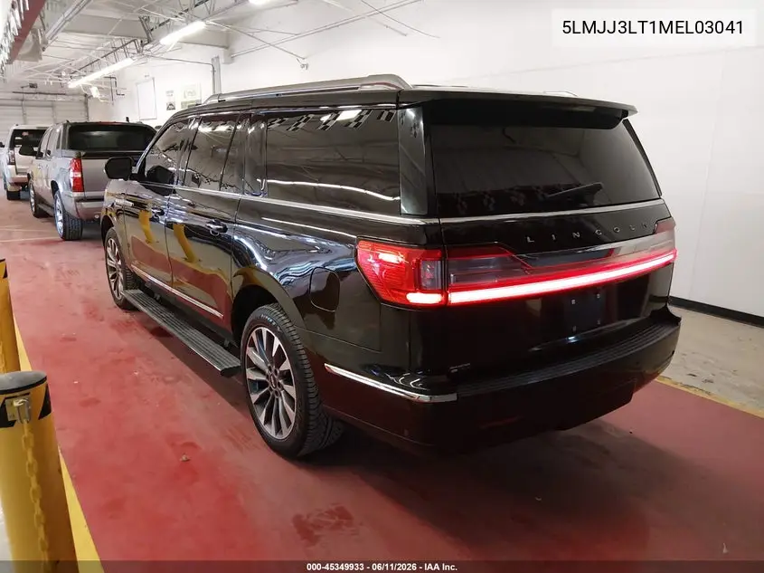 2021 Lincoln Navigator Reserve L VIN: 5LMJJ3LT1MEL03041 Lot: 45349933