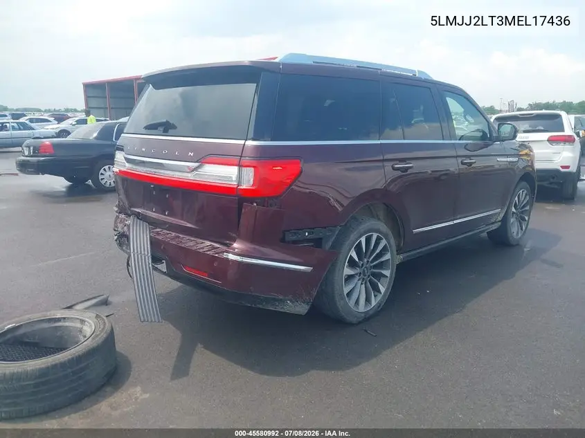 2021 Lincoln Navigator Reserve VIN: 5LMJJ2LT3MEL17436 Lot: 45580992