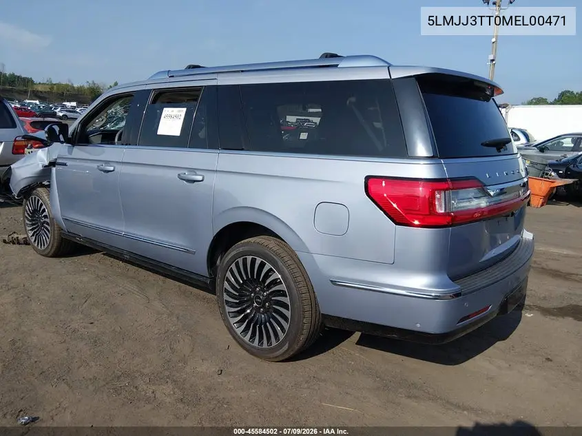 2021 Lincoln Navigator Black Label L VIN: 5LMJJ3TT0MEL00471 Lot: 45584502