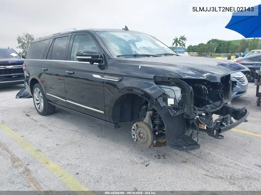 2022 Lincoln Navigator Reserve L VIN: 5LMJJ3LT2NEL02143 Lot: 45284390