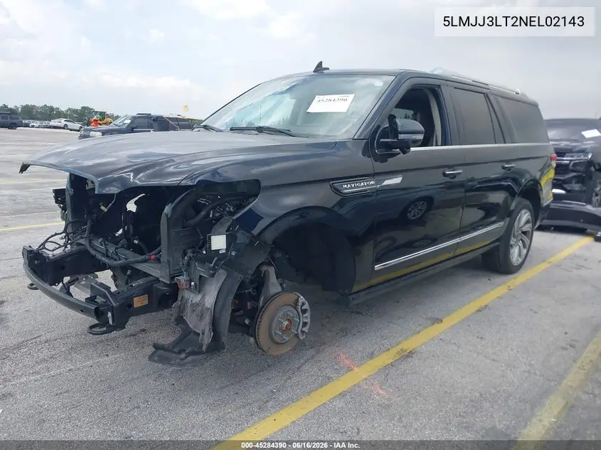 2022 Lincoln Navigator Reserve L VIN: 5LMJJ3LT2NEL02143 Lot: 45284390