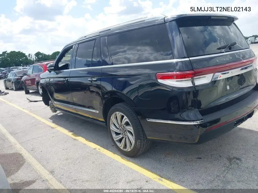 2022 Lincoln Navigator Reserve L VIN: 5LMJJ3LT2NEL02143 Lot: 45284390
