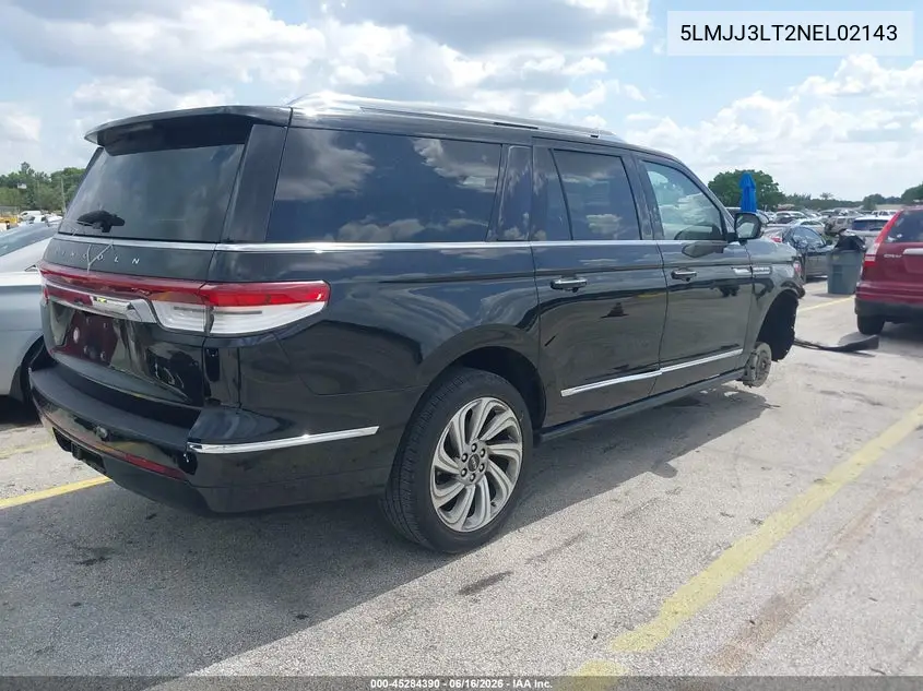 2022 Lincoln Navigator Reserve L VIN: 5LMJJ3LT2NEL02143 Lot: 45284390