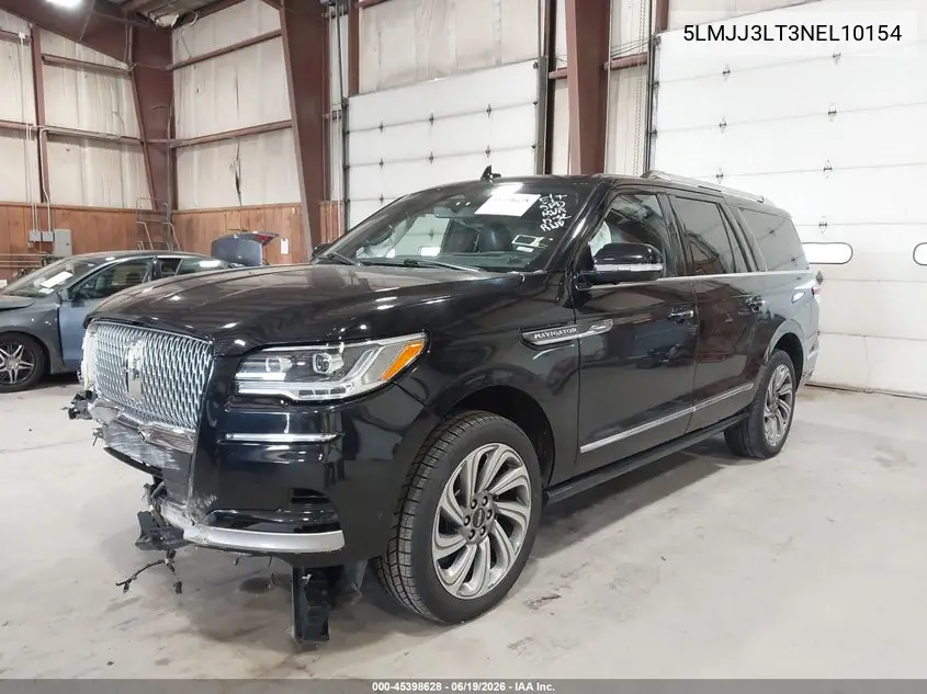 2022 Lincoln Navigator Reserve L VIN: 5LMJJ3LT3NEL10154 Lot: 45398628