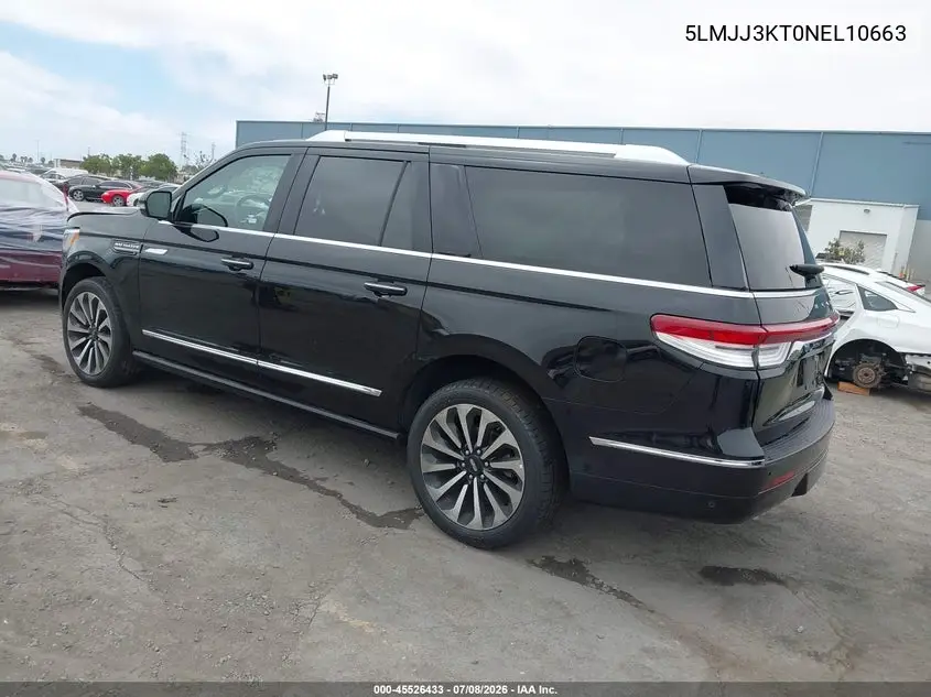 2022 Lincoln Navigator Reserve L VIN: 5LMJJ3KT0NEL10663 Lot: 45526433