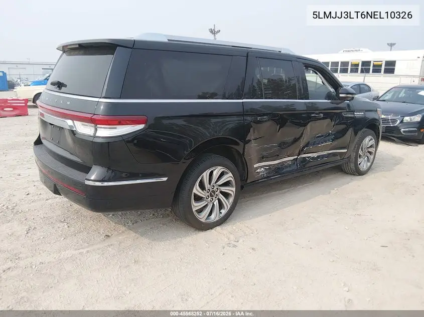 2022 Lincoln Navigator Reserve L VIN: 5LMJJ3LT6NEL10326 Lot: 45568252