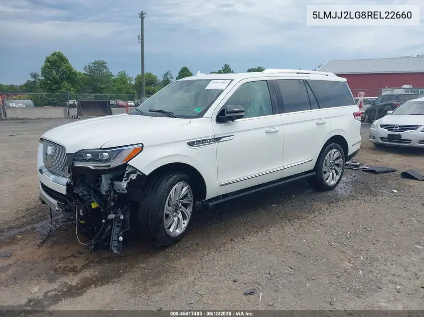 2024 Lincoln Navigator Reserve VIN: 5LMJJ2LG8REL22660 Lot: 45417483