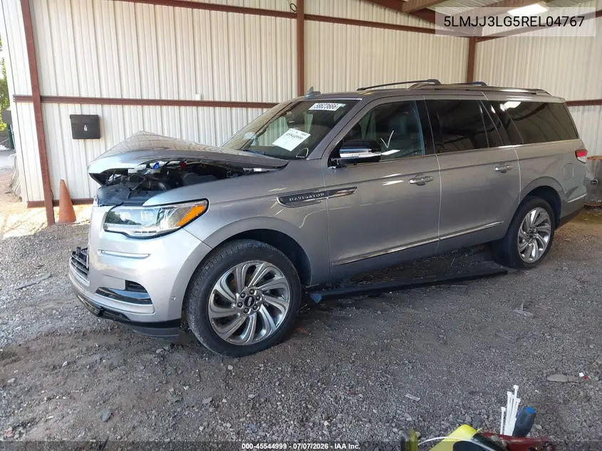 2024 Lincoln Navigator Reserve L VIN: 5LMJJ3LG5REL04767 Lot: 45544999