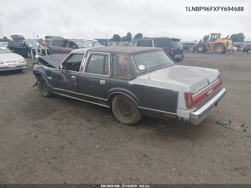1985 Lincoln Town Car VIN: 1LNBP96FXFY694688 Lot: 45531466