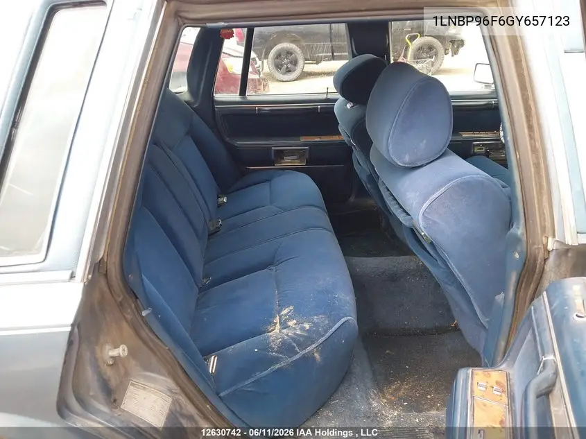 1986 Lincoln Town Car VIN: 1LNBP96F6GY657123 Lot: 12630742
