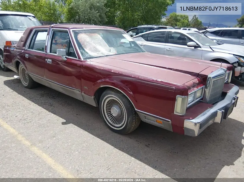 1988 Lincoln Town Car Signature VIN: 1LNBM82F0JY718613 Lot: 45216219
