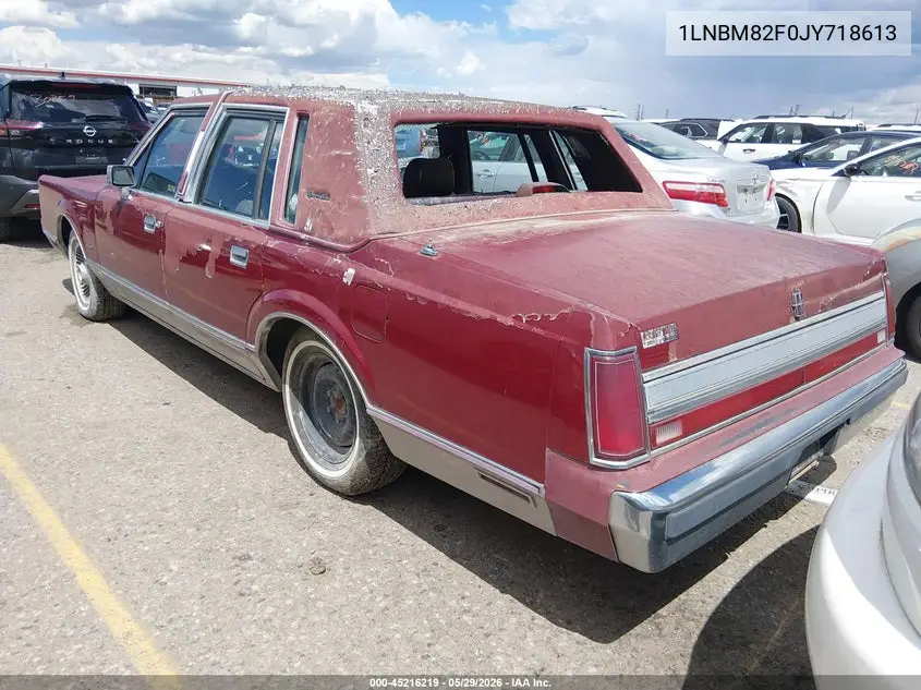 1988 Lincoln Town Car Signature VIN: 1LNBM82F0JY718613 Lot: 45216219