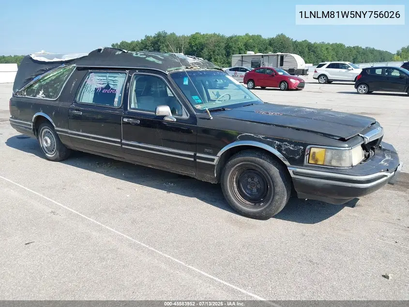 1992 Lincoln Town Car Executive VIN: 1LNLM81W5NY756026 Lot: 45583952