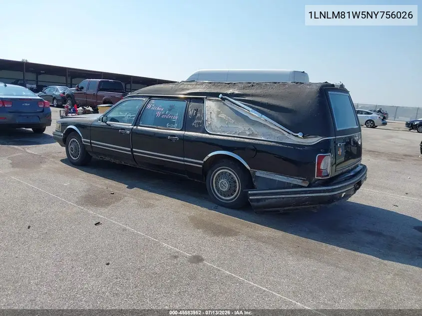 1992 Lincoln Town Car Executive VIN: 1LNLM81W5NY756026 Lot: 45583952