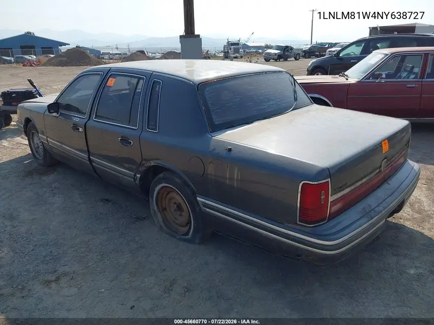 1992 Lincoln Town Car Executive VIN: 1LNLM81W4NY638727 Lot: 45660770