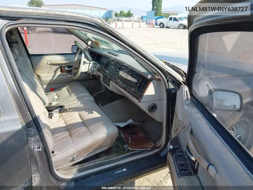1992 Lincoln Town Car Executive VIN: 1LNLM81W4NY638727 Lot: 45660770