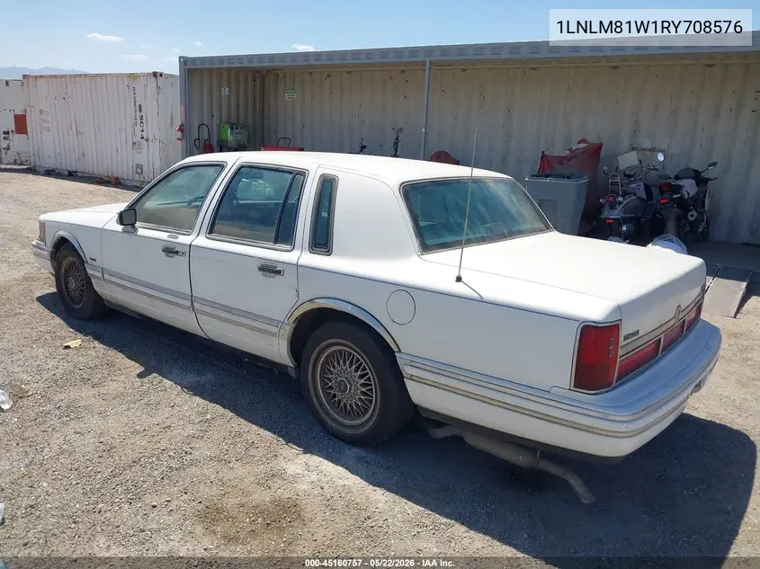 1994 Lincoln Town Car Executive VIN: 1LNLM81W1RY708576 Lot: 45160757