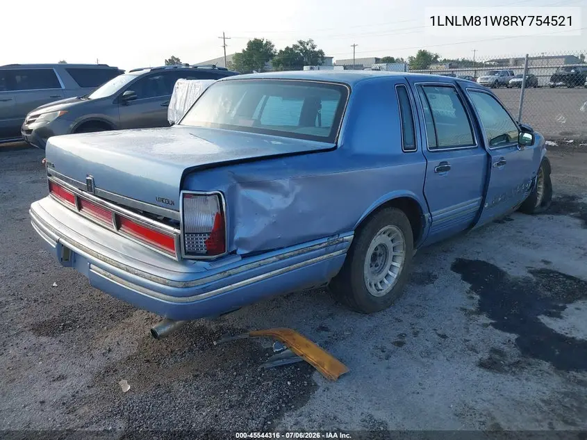 1994 Lincoln Town Car Executive VIN: 1LNLM81W8RY754521 Lot: 45544316