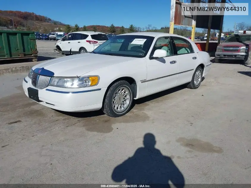 1LNFM82W5WY644310 1998 Lincoln Town Car Signature