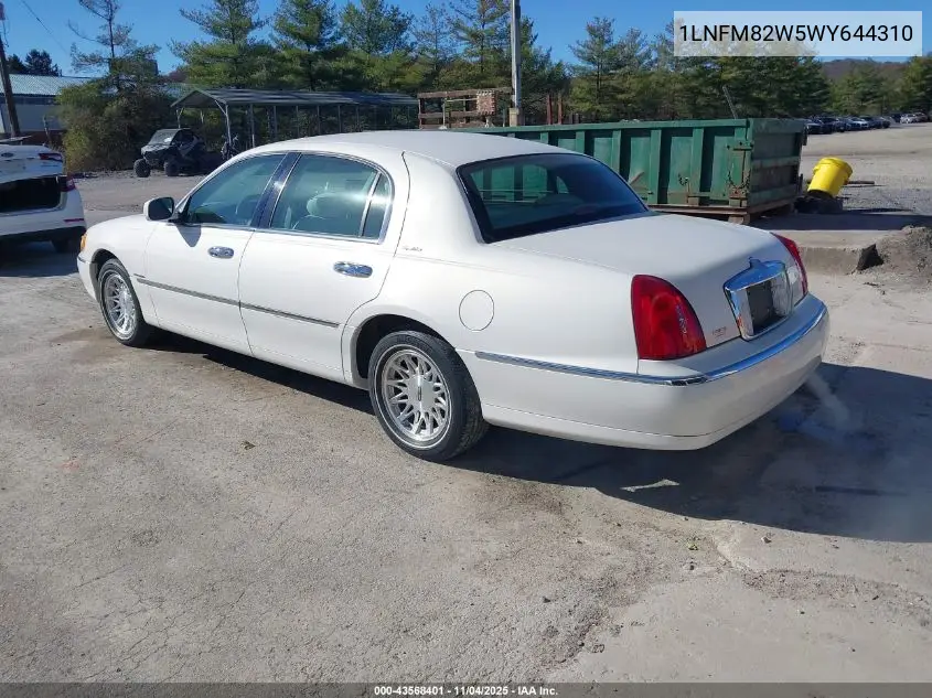 1LNFM82W5WY644310 1998 Lincoln Town Car Signature