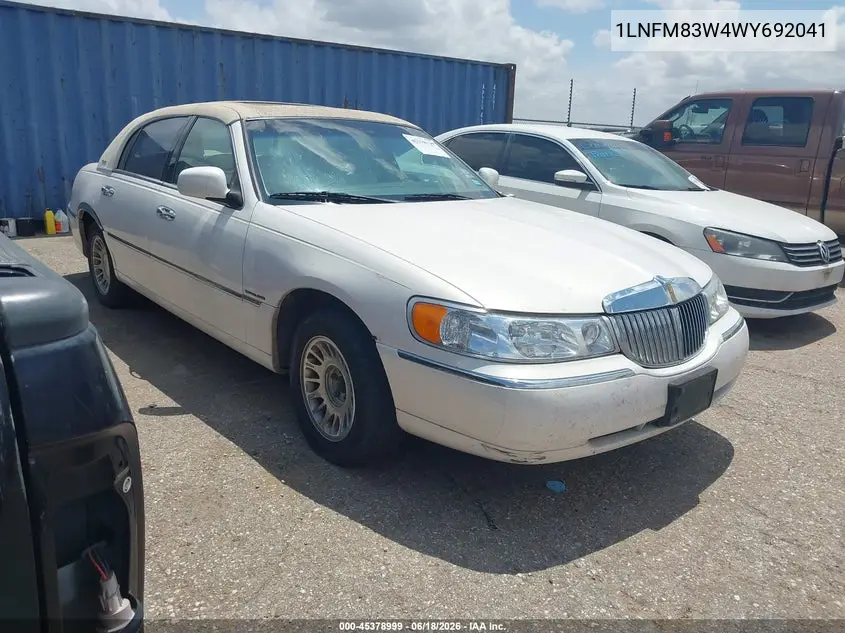 1998 Lincoln Town Car Cartier VIN: 1LNFM83W4WY692041 Lot: 45378999