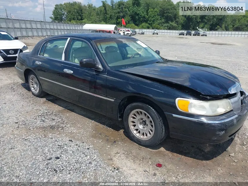 1998 Lincoln Town Car Cartier VIN: 1LNFM83W6WY663804 Lot: 45580883