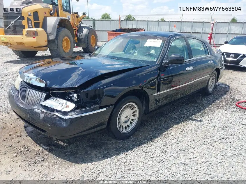 1998 Lincoln Town Car Cartier VIN: 1LNFM83W6WY663804 Lot: 45580883