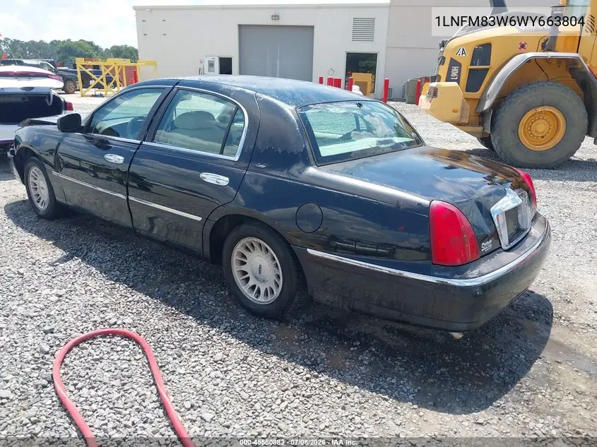 1998 Lincoln Town Car Cartier VIN: 1LNFM83W6WY663804 Lot: 45580883